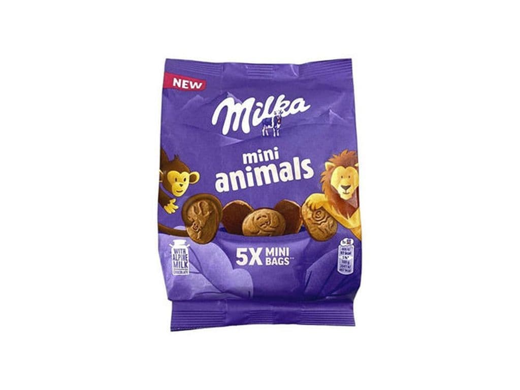 Milka Mini Animals Chocolate Coated Biscuits Cookies 99.5g