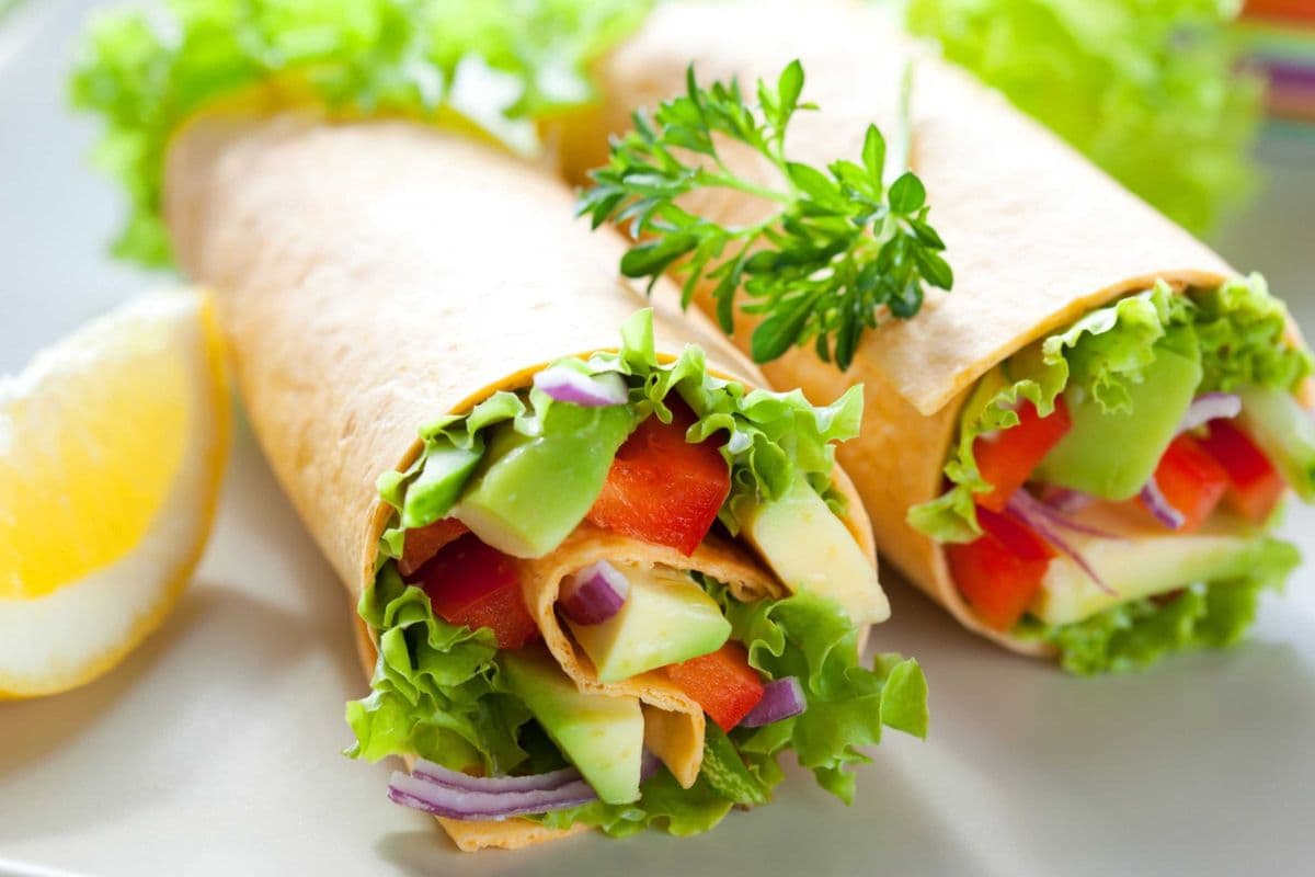 Breakfast Veggie Wrap