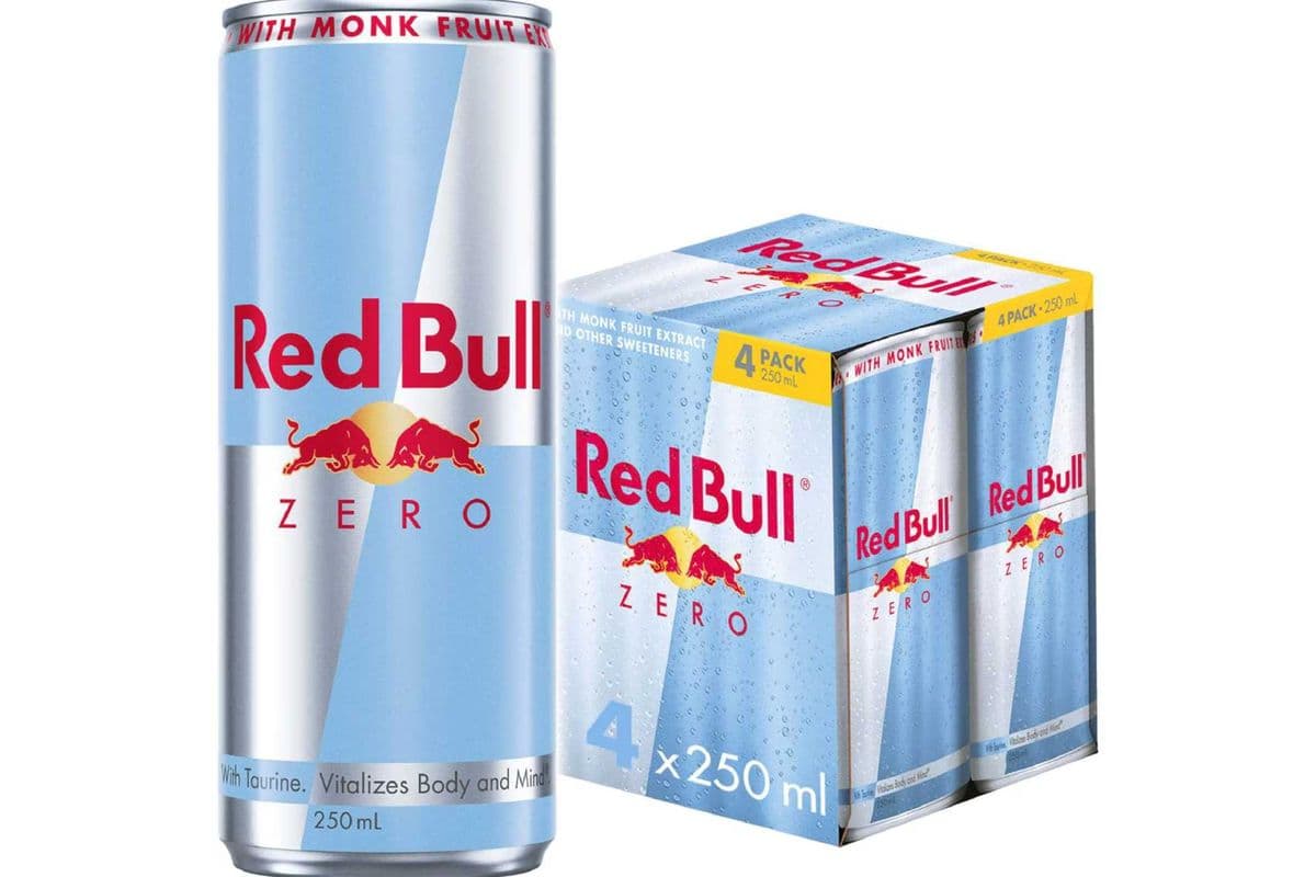 Red Bull Zero Sugar Energy Drink 250 ml (4 Pack)
