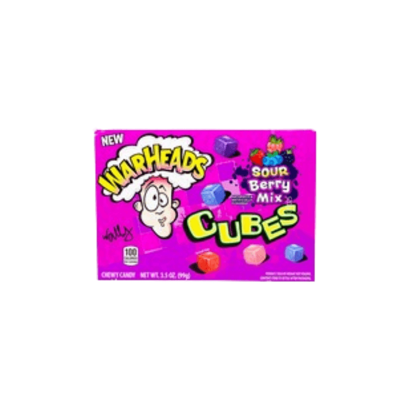 Sour Berry Mix Cubes Warheads Theater Box - USA  (3.5oz)