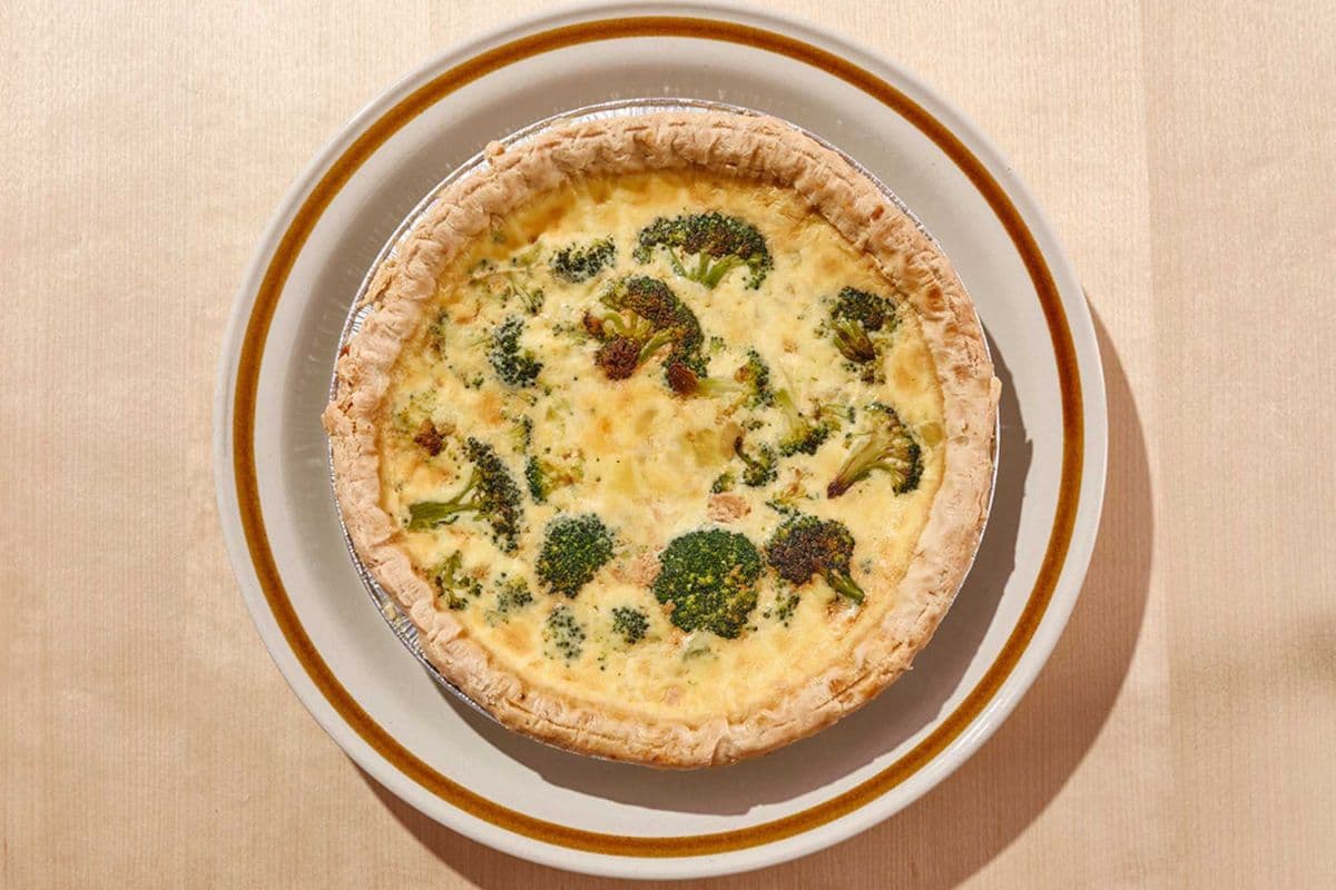 9" Broccoli and Cheddar Deep Dish Quiche - Frozen