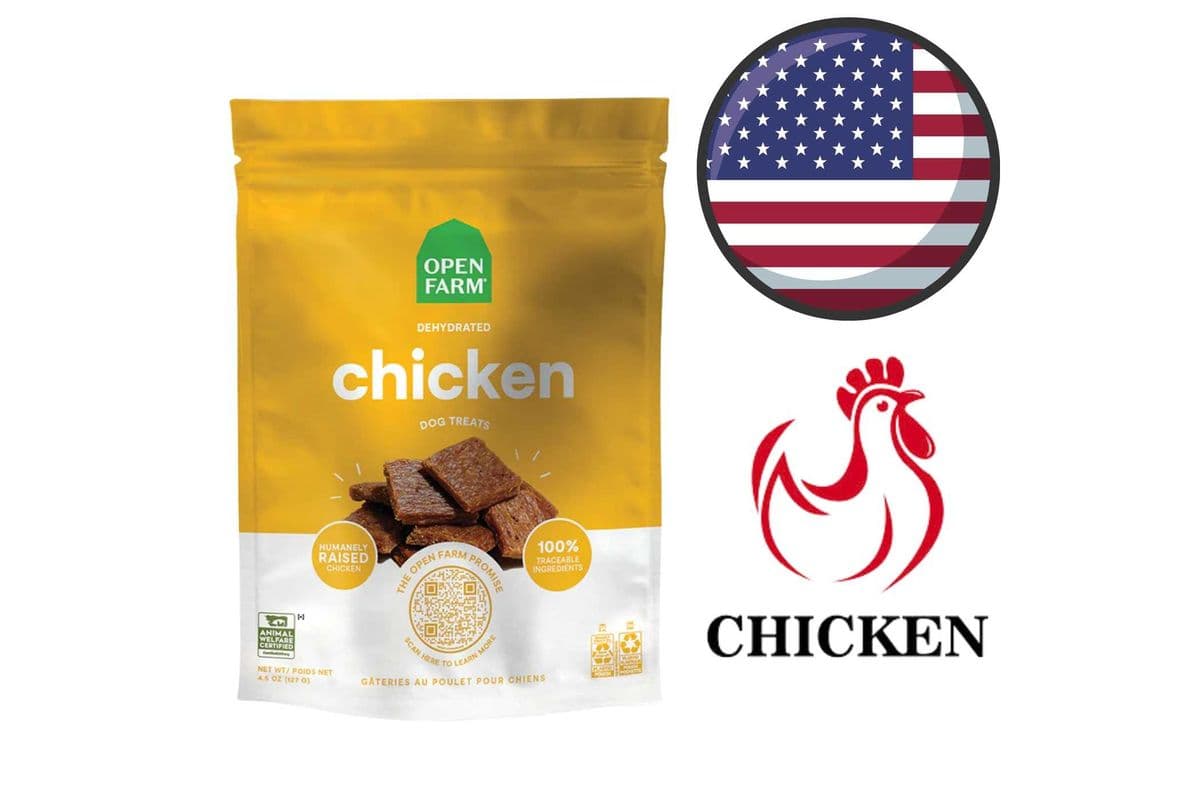 Open Farm - Dehydrated Chicken Dog Treats - 4.5 Oz