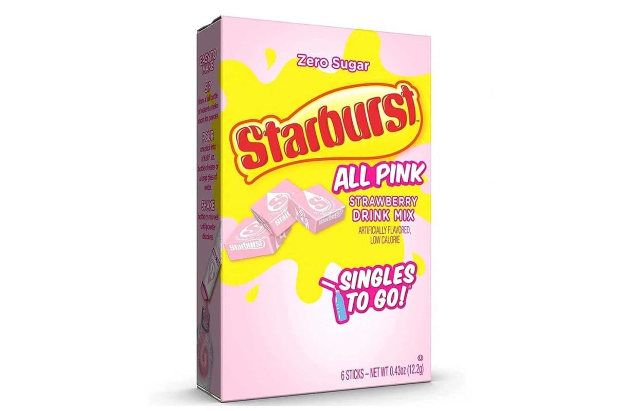Starburst Strawberry Singles To Go Drink Mix - Zero Sugar