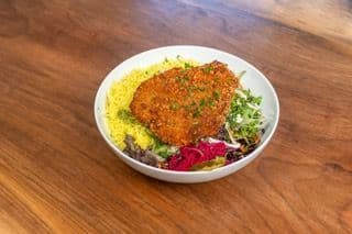 Crispy Chick'N Rice Bowl