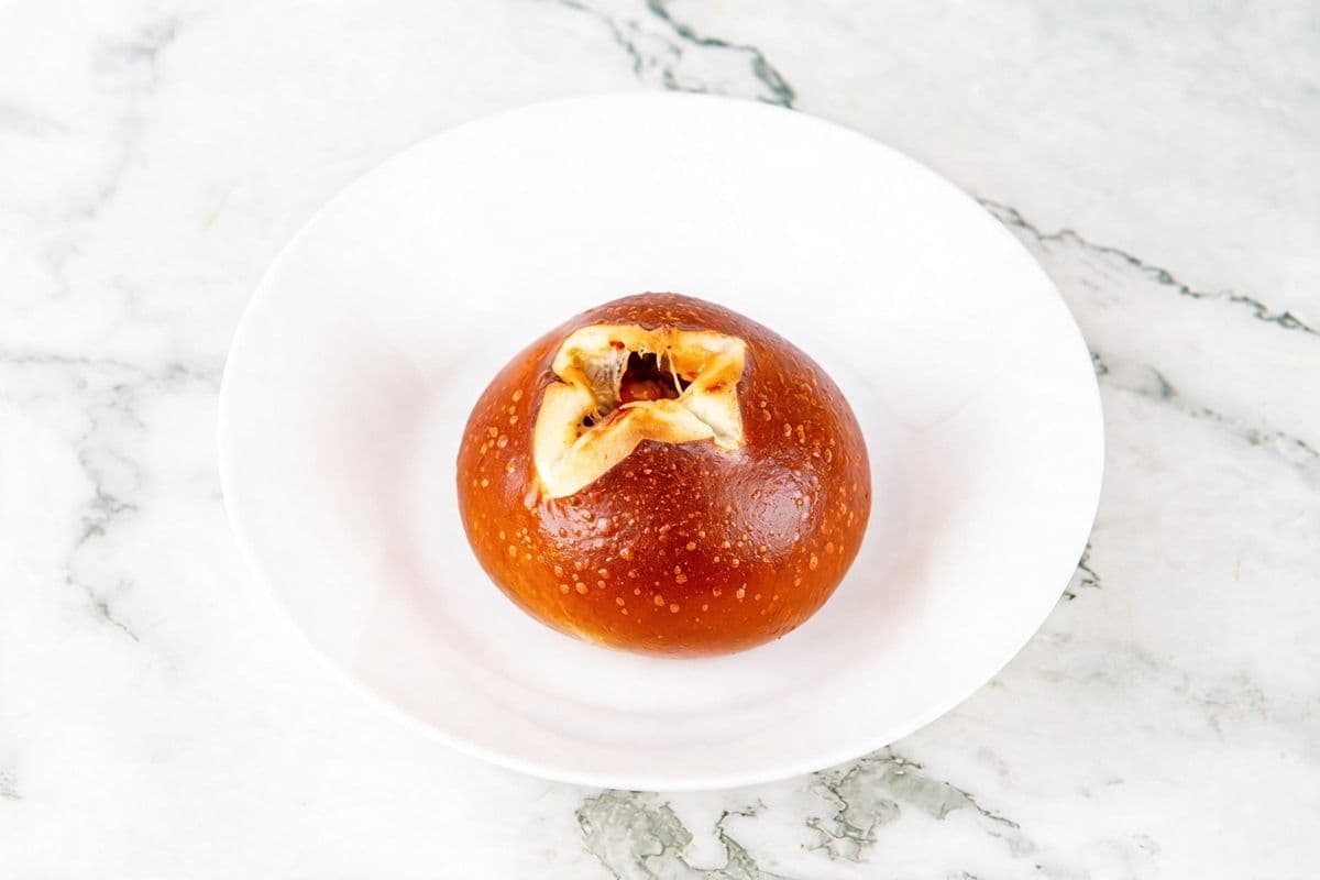Smoked Sausage Cheese Pretzel Bun