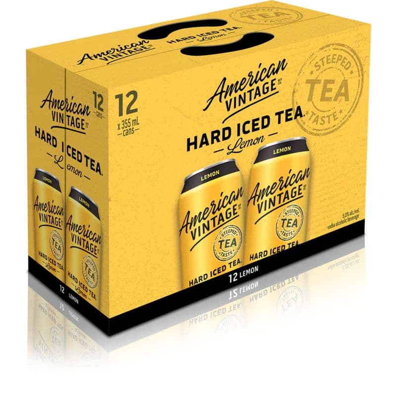 American Vintage Lemon Tea (12 Cans) (12 x 355 ML) (12 x 12*355ML)