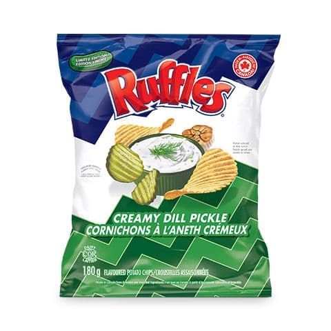 Ruffles Creamy Dill Pickle180g (was $7.49)
