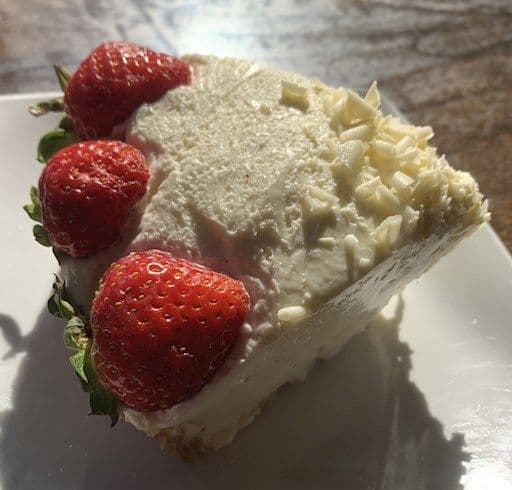 Tarte au fromage aux framboises et fudge / Raspberry Fudge Cheese Pie