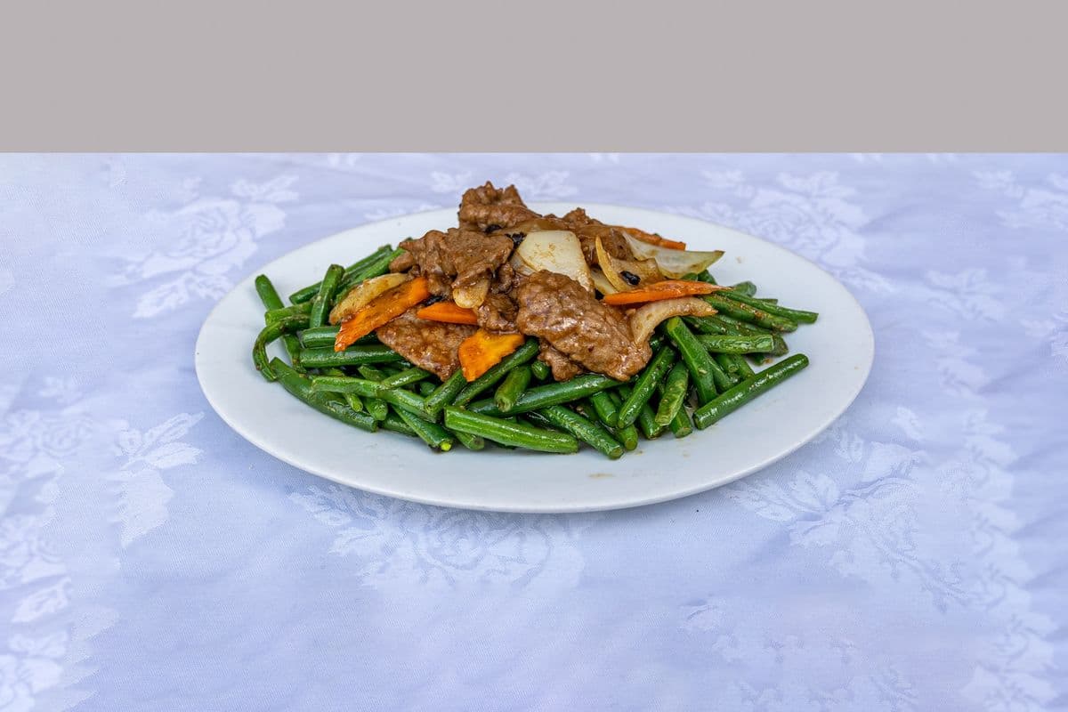 Beef with Green Beans in Black Bean Sauce