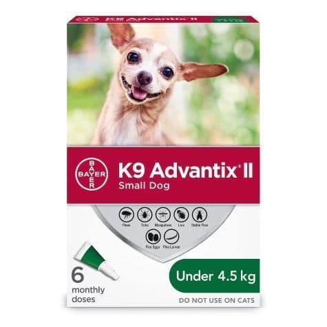 Bayer K9 Advantix II Dog Under 4.5 kg - 0.04 ml