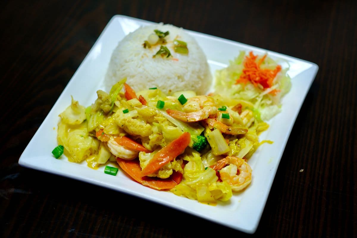 71. Prawn Curry Stir Fry / TÔM XÀO LĂN