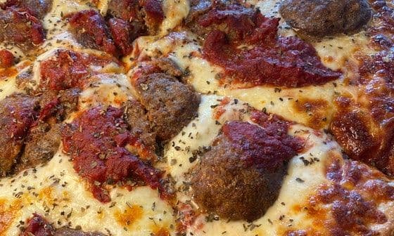 Small Meatball Madness Pizza