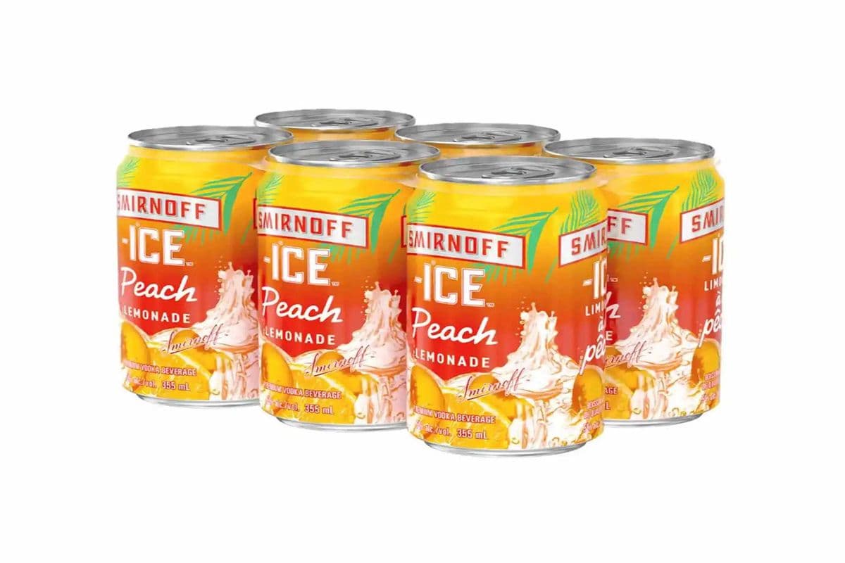 862359. SMIRNOFF ICE PEACH LEMONADE (6 x 355ML (CANS))