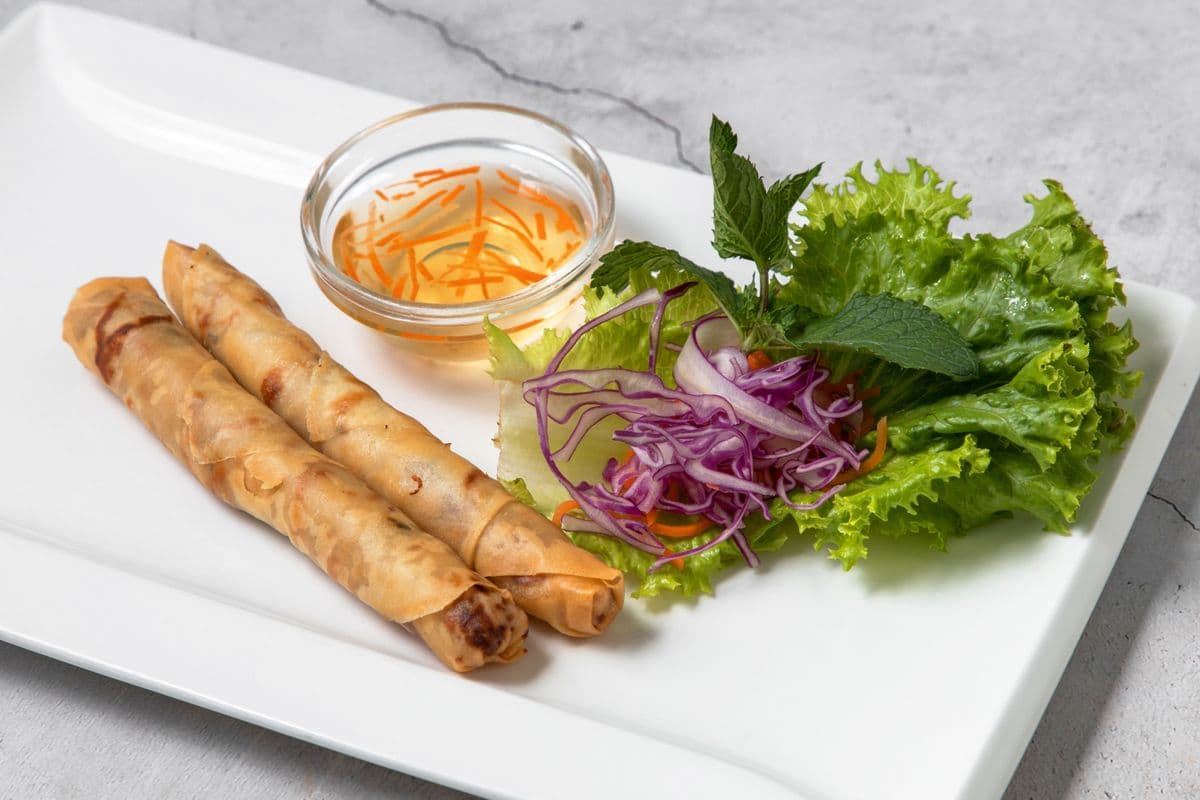 A01. Deep-Fried Vegetable Spring Rolls - Cha Gio Chay (2 pcs)
