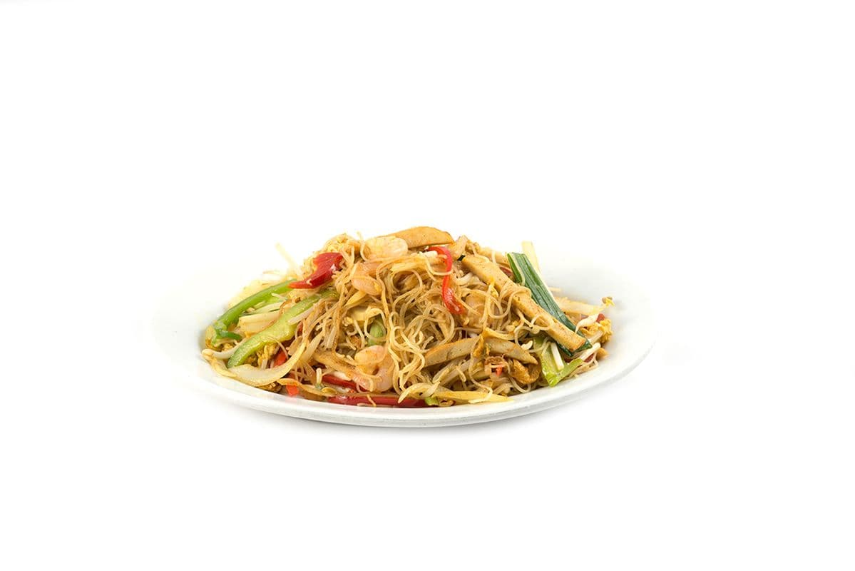 49. Nouilles Singapour aux crevettes et pâte de poisson / Singapore Noodles with Shrimp and Fish Paste