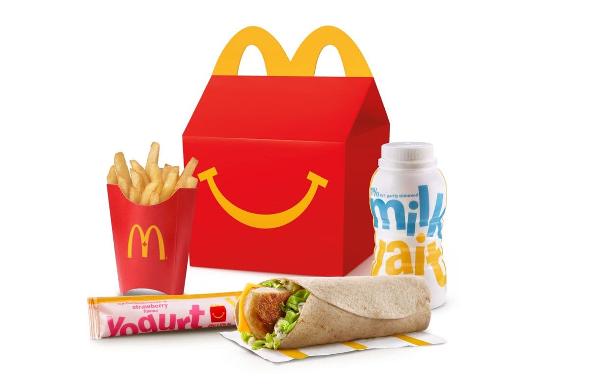 Happy Meal Grilled Chicken Snack Wrap with Mini Fries [370-480 Cals]