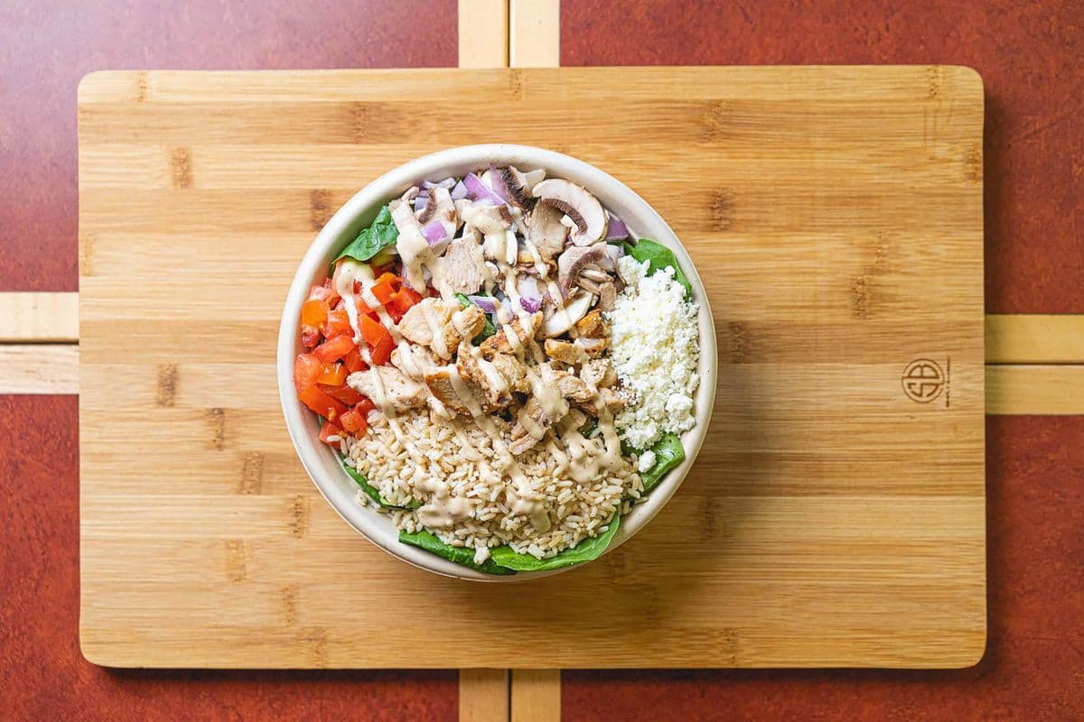 6" Petita - Chicken Bruschetta Rice Bowl (380 Cals)