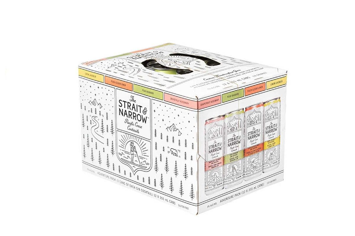848603. STRAIT & NARROW ADVENTURE GIN MIXED (12 x 355ML (CANS))