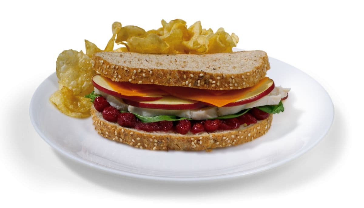 Turkey Apple Cranberry Sandwich