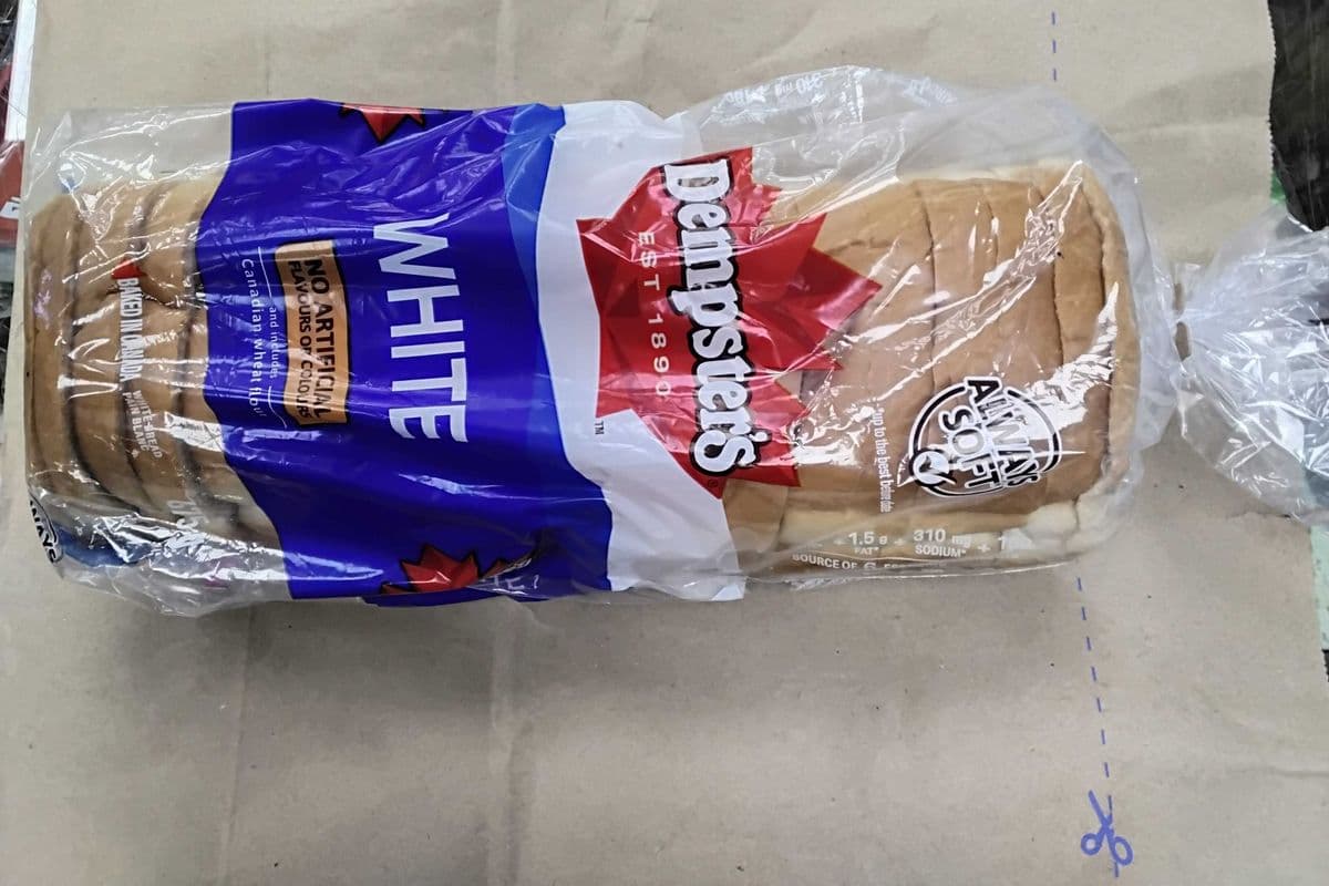 Dumpsters white bread.