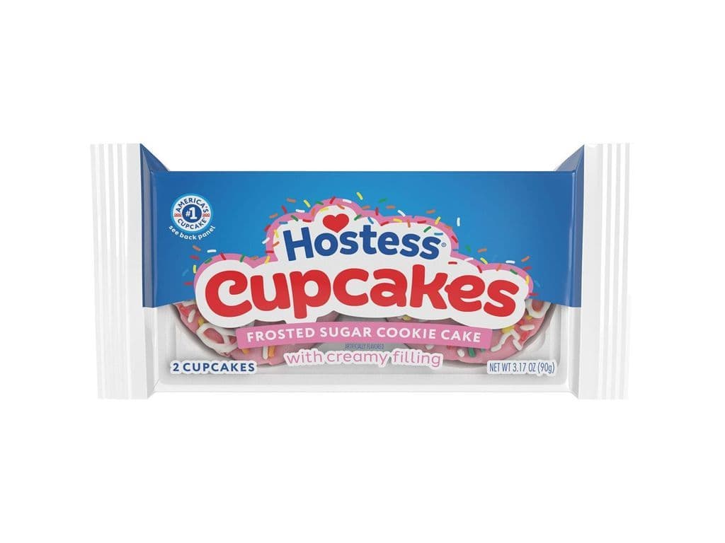 Hostess Cupcakes Frosted Sugar Cookie Snack Cakes 2 Pack 90g