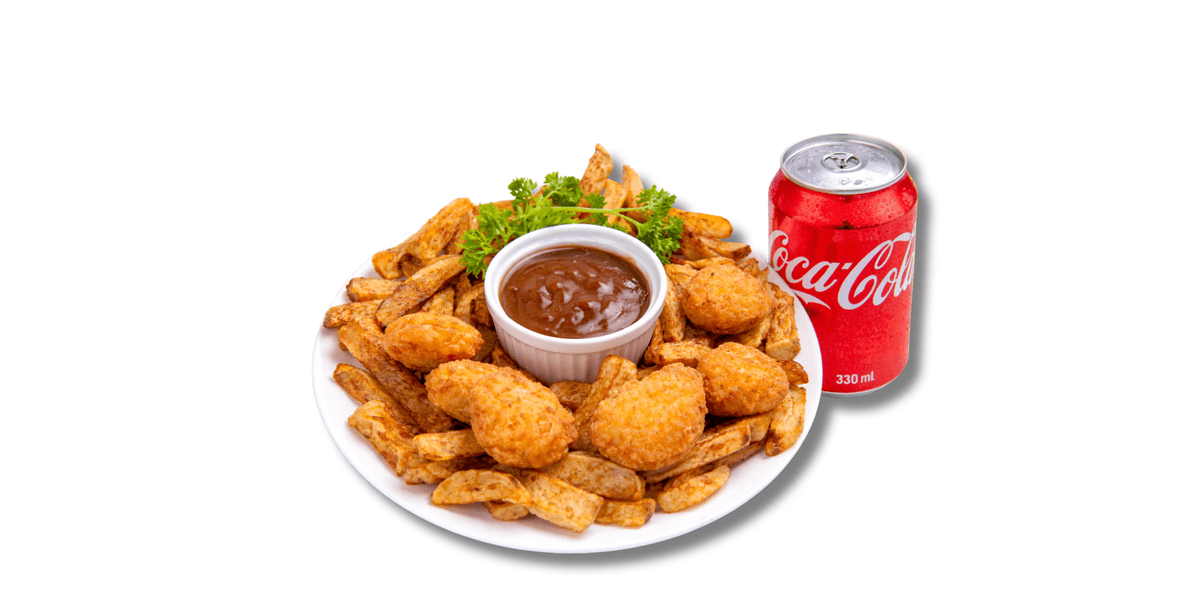 6 Croquette De Poulet, Frite et Boisson