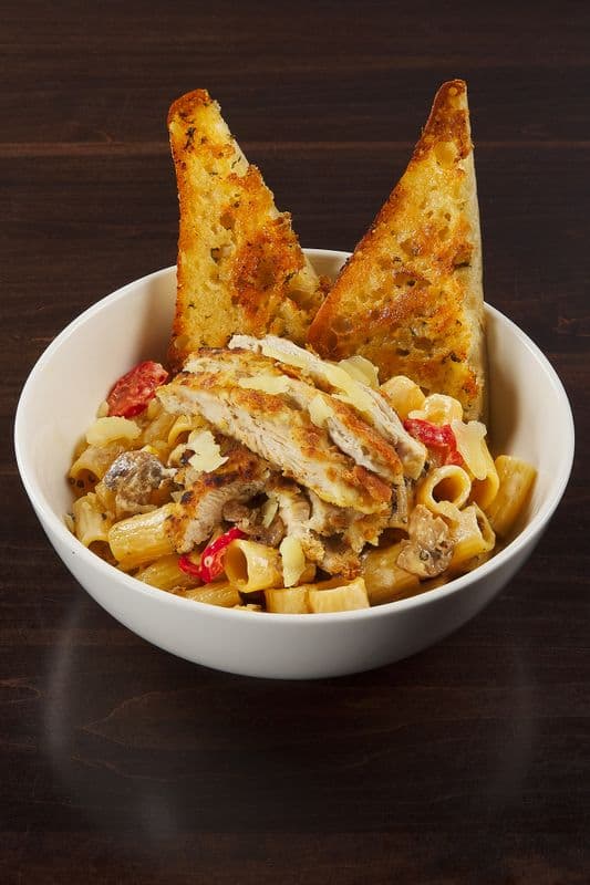 Parmesan Crusted Chicken Rigatoni