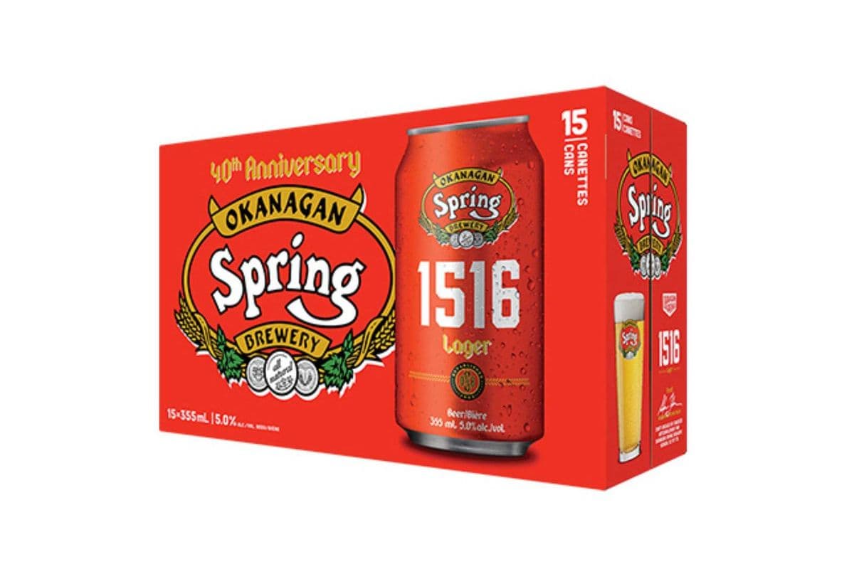 Okanagan Spring 1516 Lager (15 x 355 ML)