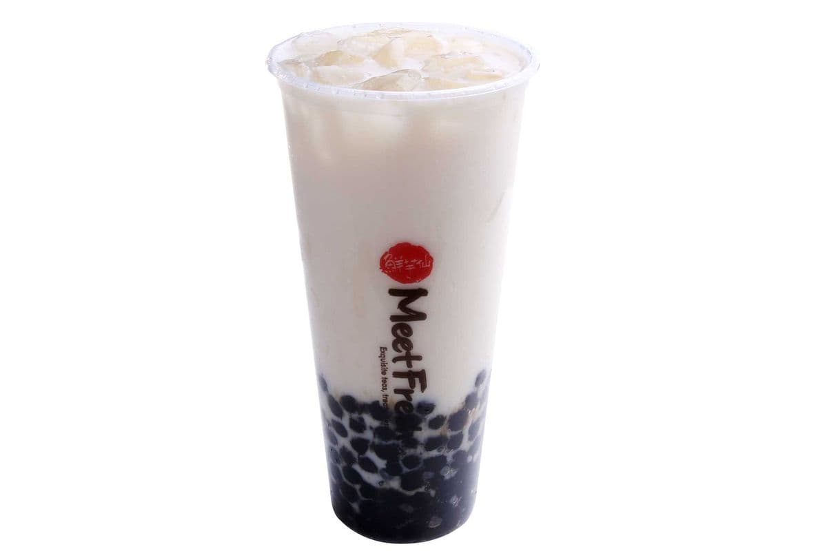 Fresh Milk Green Tea with Boba (Large)