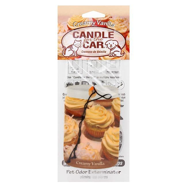 Candle For The Car Vanilla Car Air Freshener