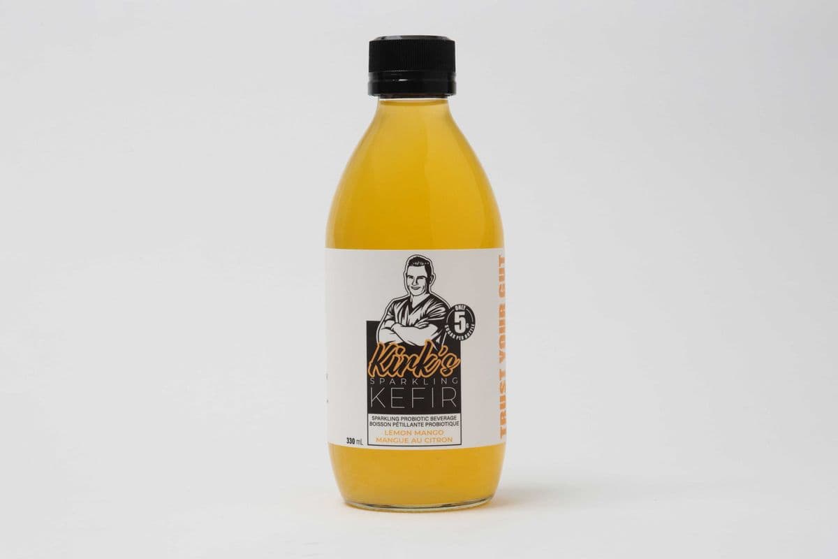 Kirk's Sparkling Kefir Lemon Mango (12 x 330 ml) (19 Cal)