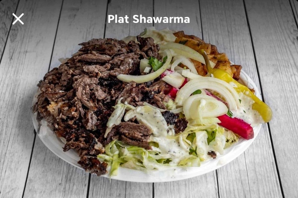 plat de shawarma ( boeuf et agneau )