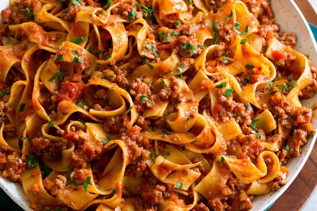 Fettuccine Bolognese