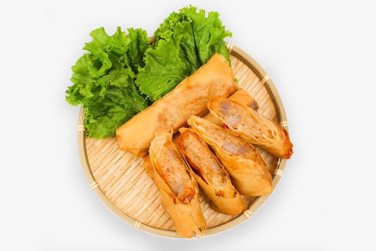 06. House Shrimp & Taro Mini Spring Rolls [4 rolls] (Cha Gio Tom)