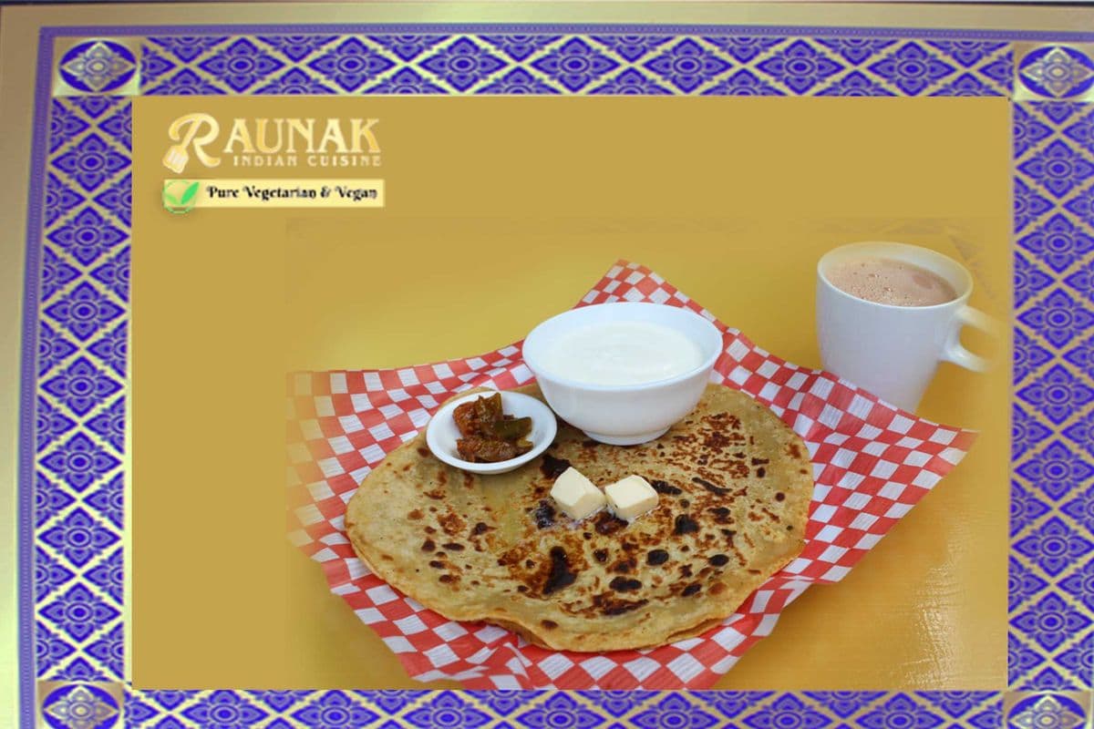 Mixed Paratha with Dahi