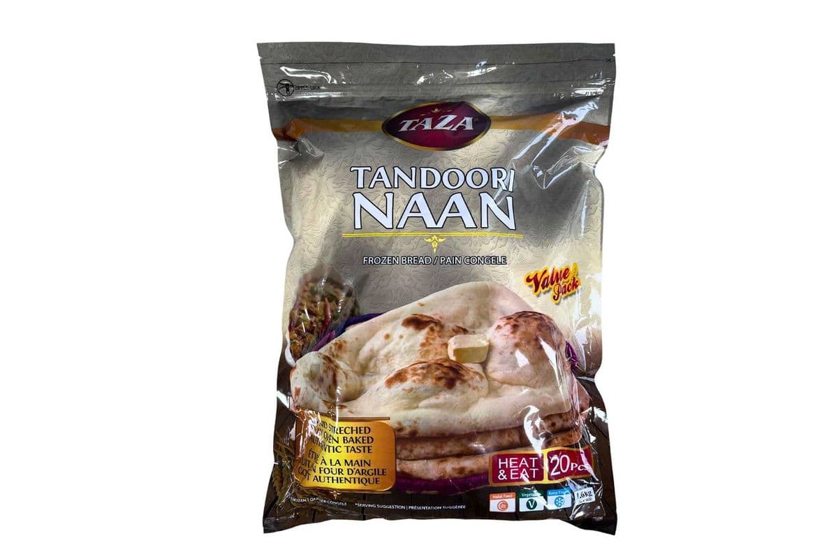 Taza Frozen Tandoori Naan (20 pcs)