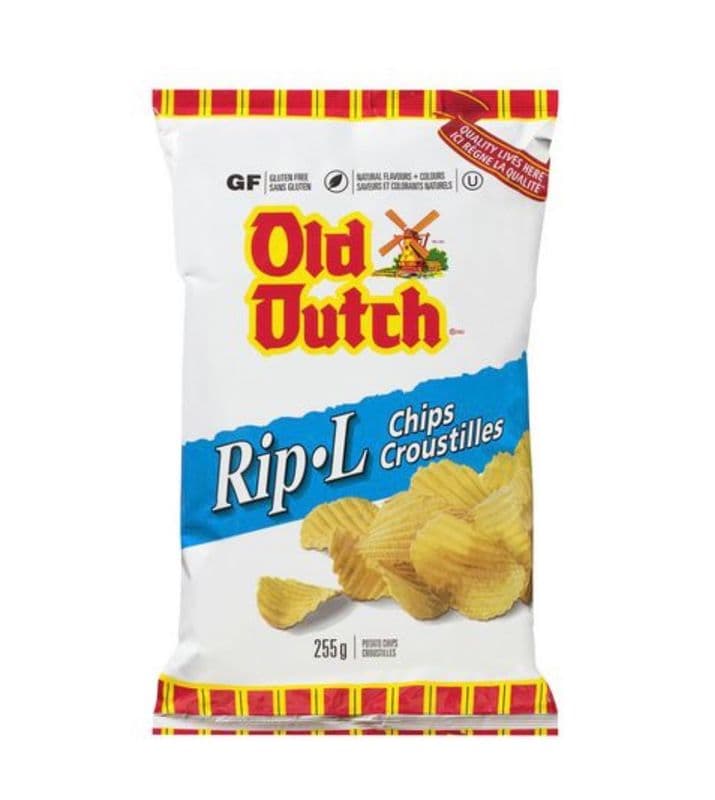 Old dutch rip.L Chips (255g) (260 Cal)