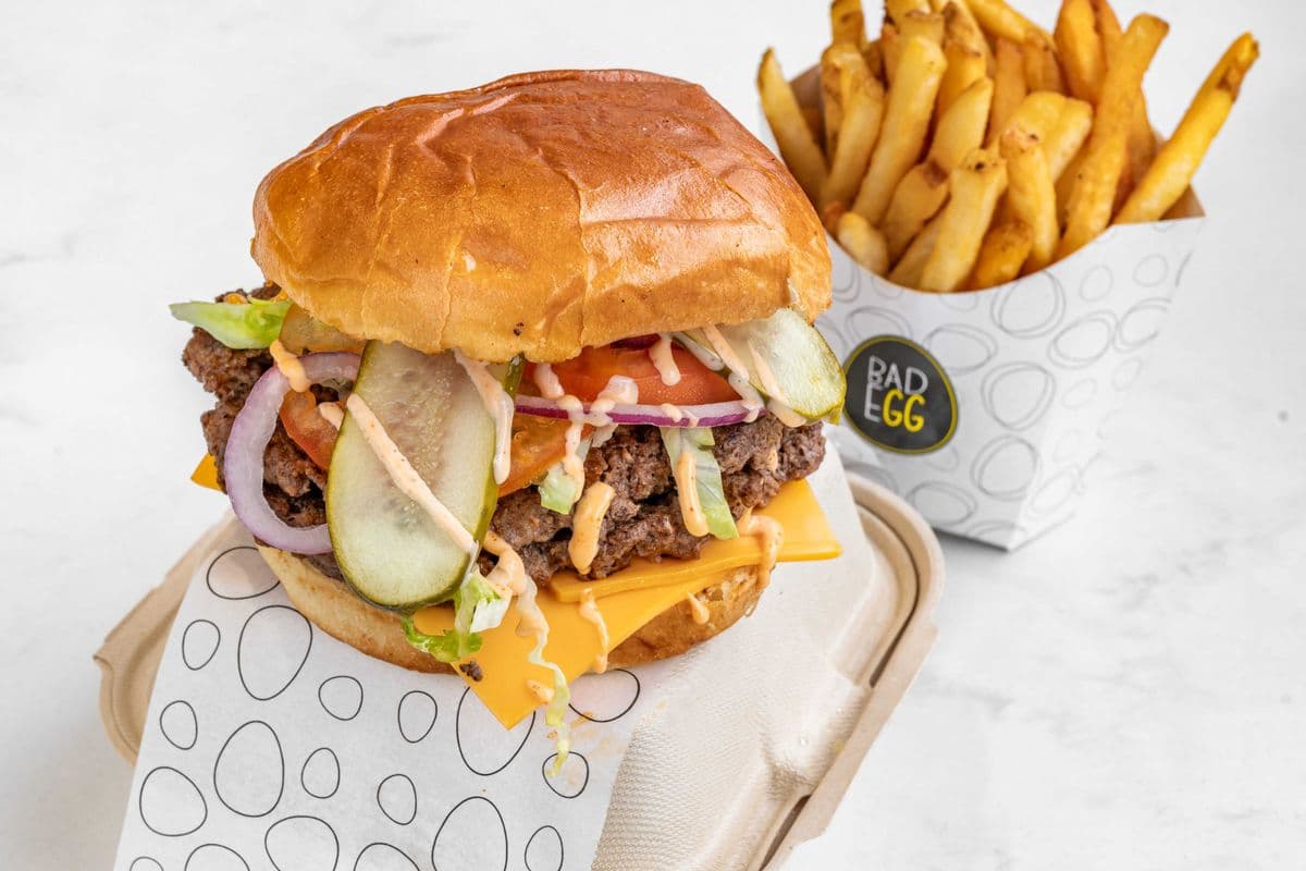 Double Bold Smash Burger and Fries