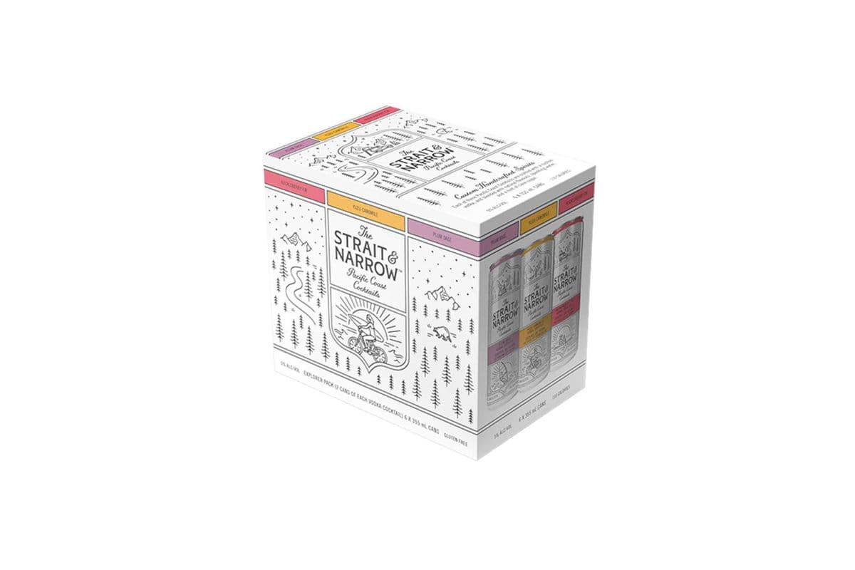 The Strait & Narrow Vodka Cocktails (Gluten Free) (6 x 355ml cans)