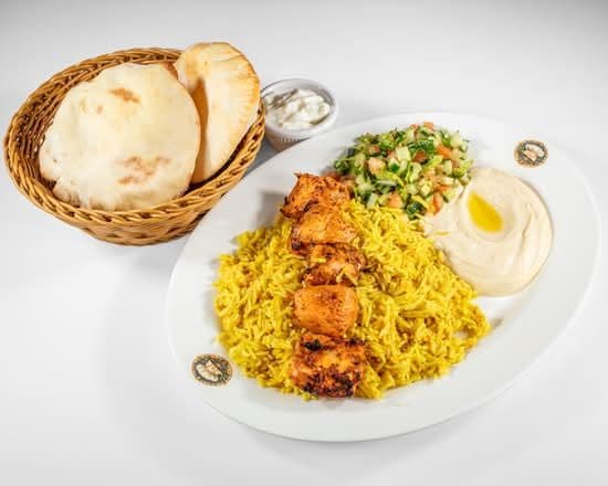Chicken Skewers & Rice
