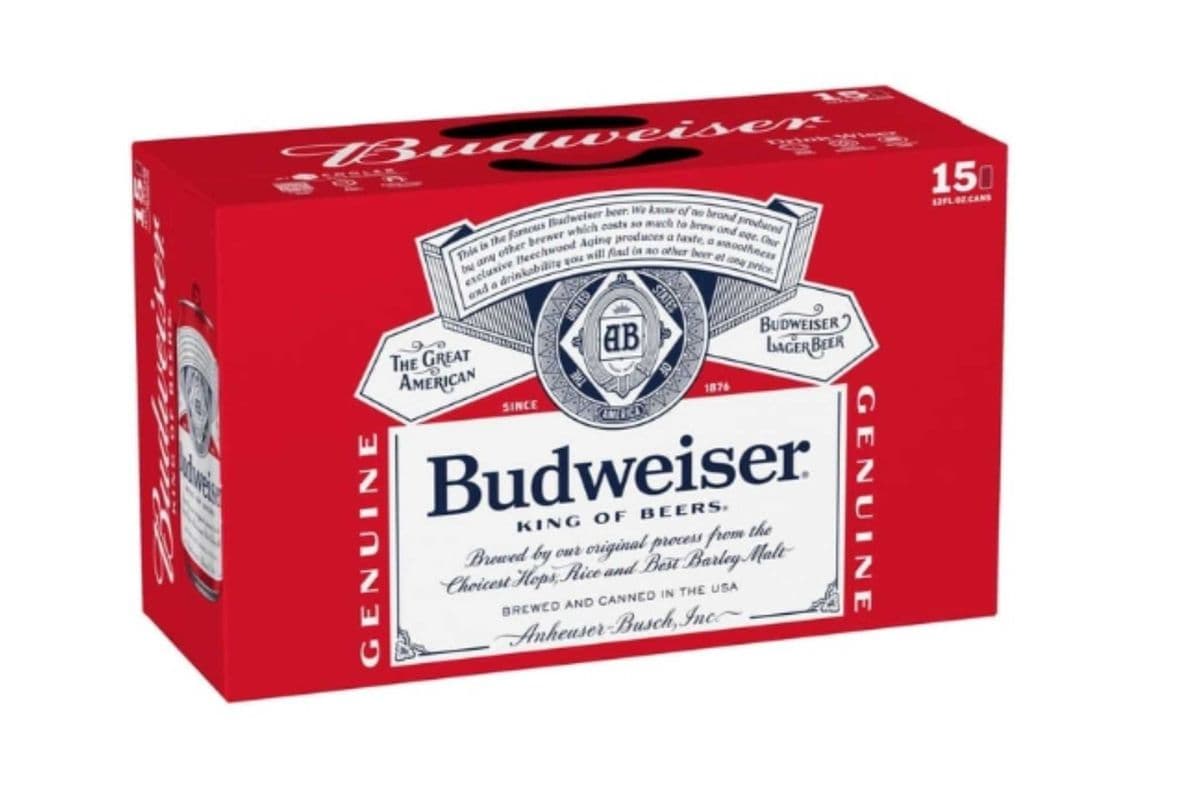 BUDWEISER 15 PACK (1 x 15)