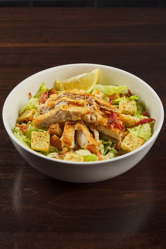 Parmesan Crusted Chicken Caesar Salad