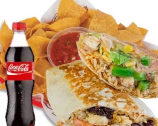 Spicy Chicken Burrito Combo