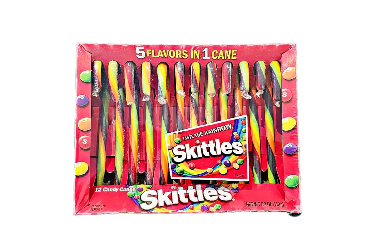 Skittles Candy Cane 12pk