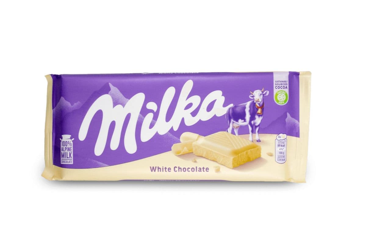 Milka White Chocolate Bar