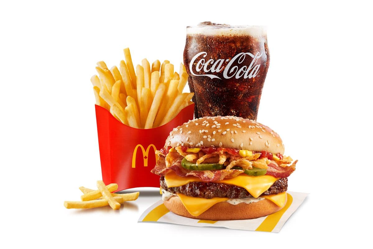 Creamy Parmesan & Bacon Quarter Pounder Extra Value Meal [1020-1230 Cals]
