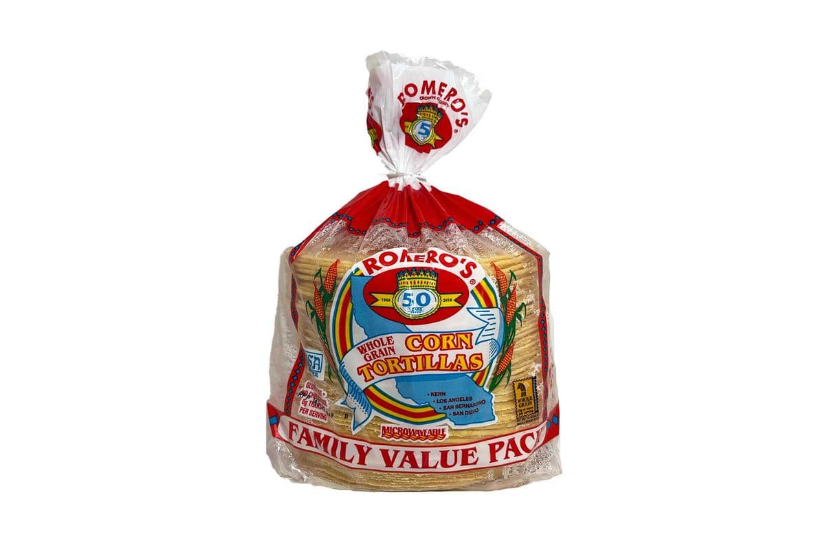 Tortillas Romero Yellow / Amarilla Super King Size 50ct Gluten Free