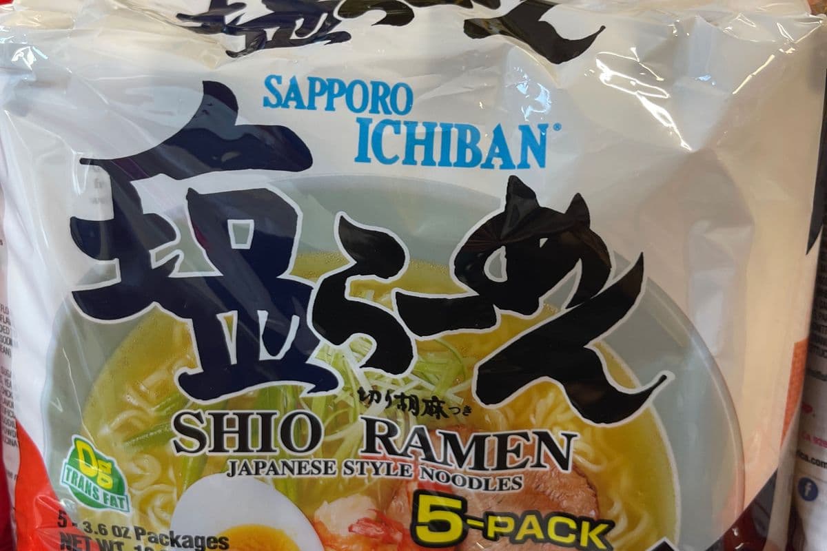 SAPPORO ICHIBAN Shio Ramen (5 Packs)