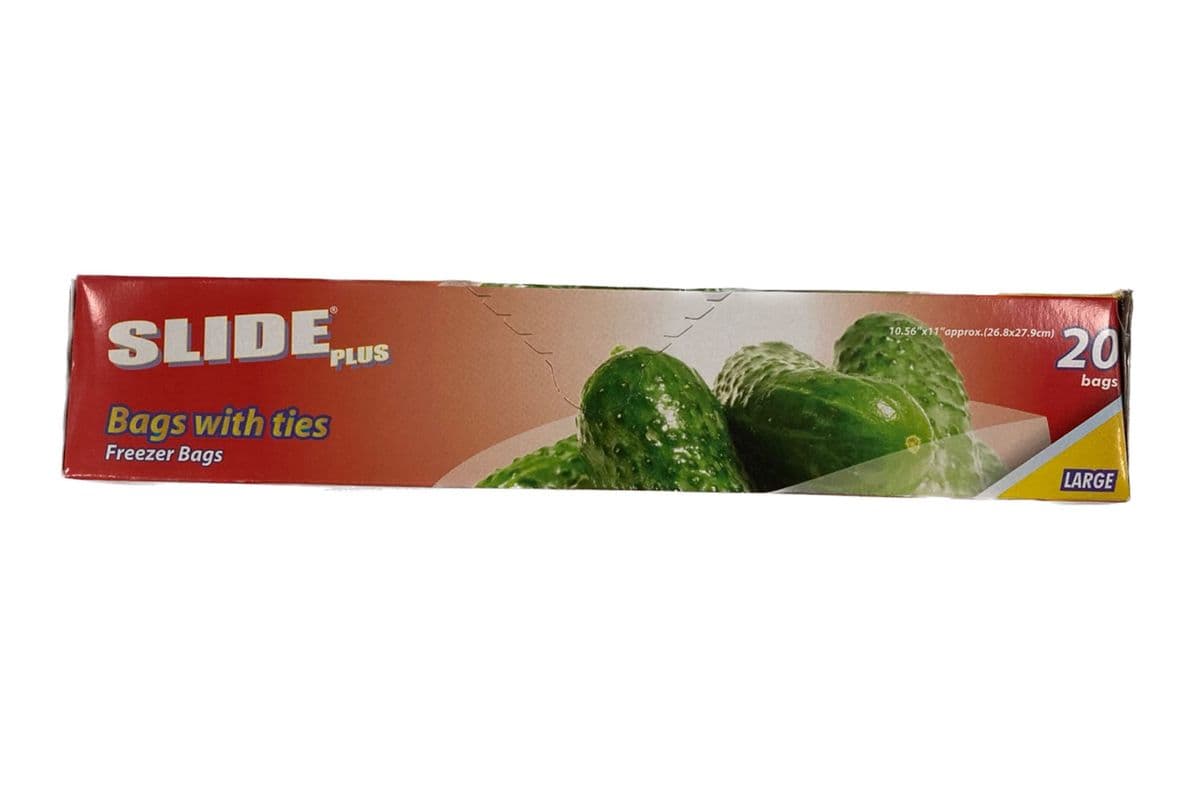 Slide Plus Freezer Bags (26.8 cm x 27.9 cm)
