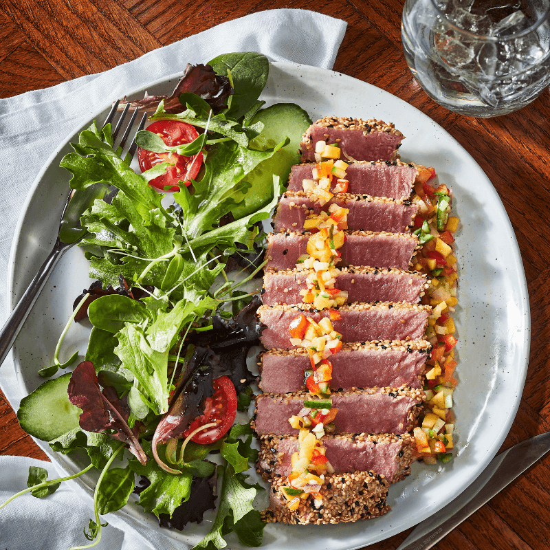 Salade de Tataki de thon / Tuna Tataki Salad